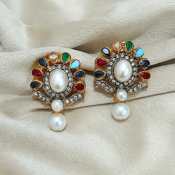 MUBINA GOLD PLATED EARRINGS.