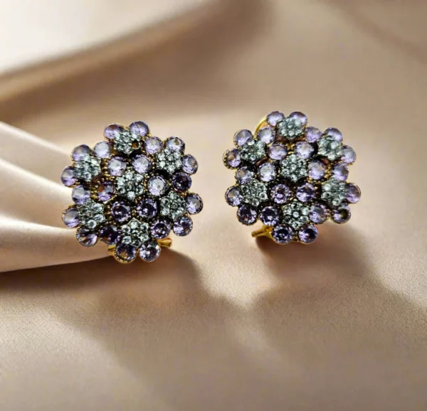 PURPLE EARRINGS.