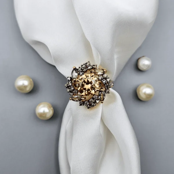 ZESHAN GOLD PLATED RING FOE GIRLS/WOMEN'S